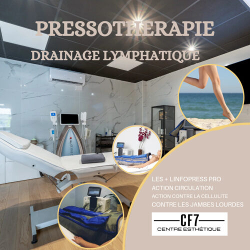 Pressotherapie Drainage lymphatique CF7 Sport Nutrition